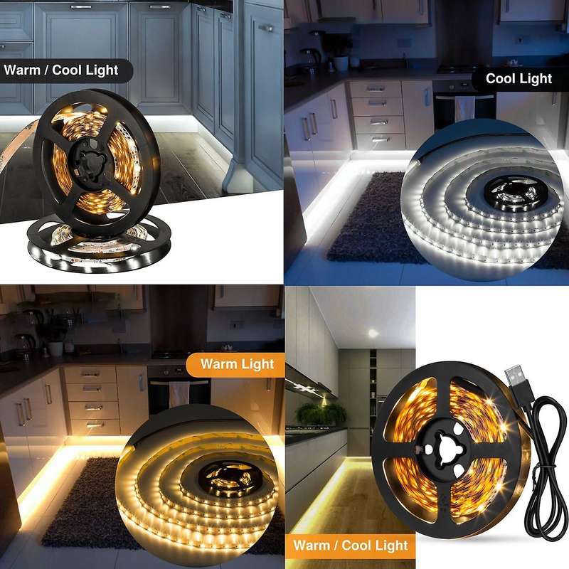 Indoor Led 5v Usb Lamp 2835 Tiras Led Light Strip Tv 0.5m Warm White