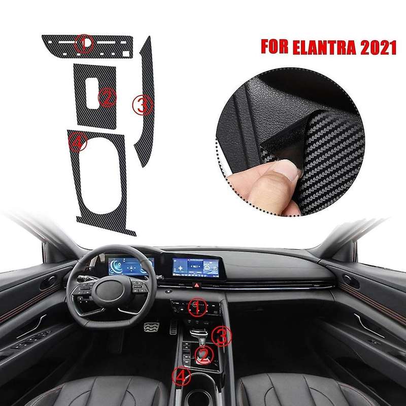 Gear Panel Water Cup Frame Trim Sticker for Hyundai Elantra 2021