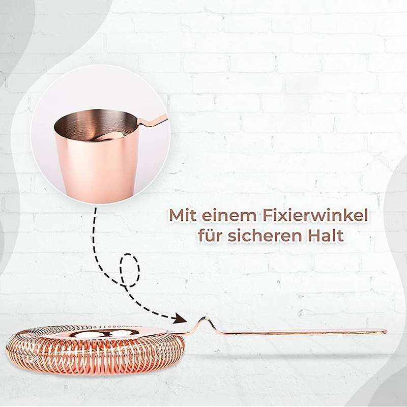 Cocktail Strainer Fits Shakers High Quality Bar Accessories Gold