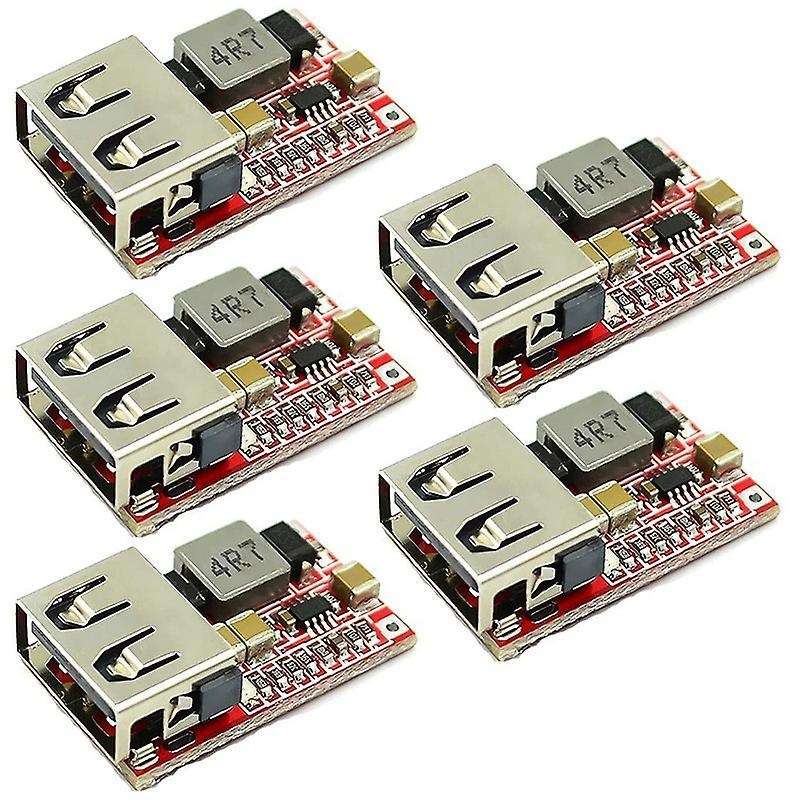 5 Pcs Dc-dc Buck Converter Car Step Down Voltage Regulator Module
