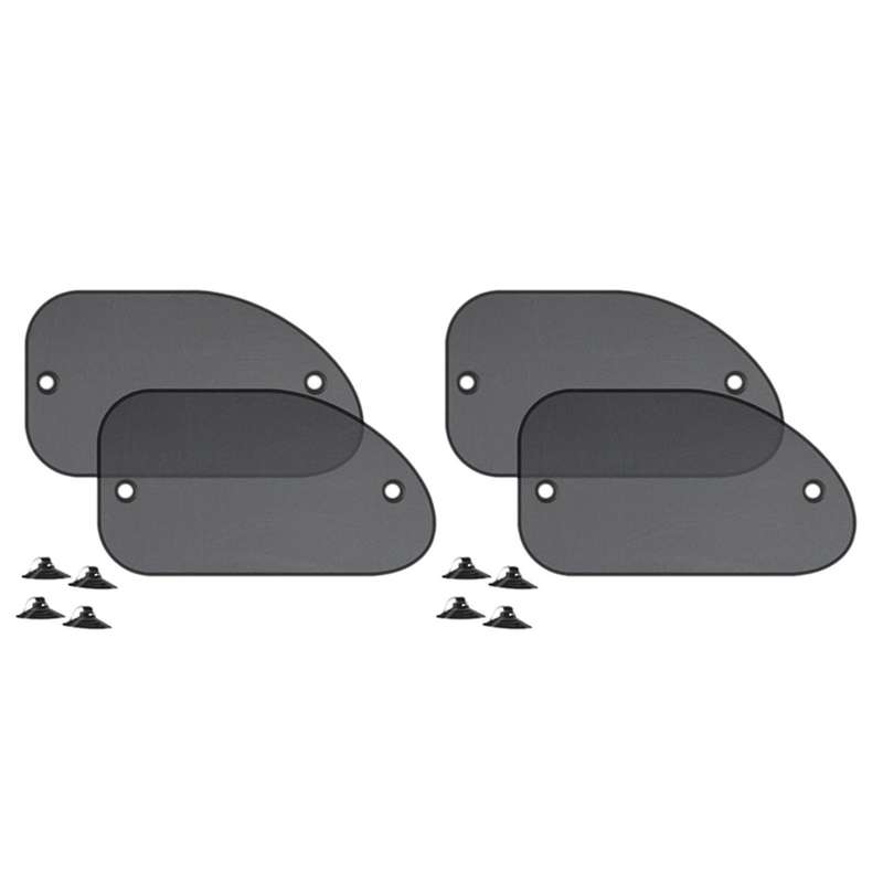 2pcs 25.59x14.96 Inch Car Sun Shade for Side Window with Suction Cups