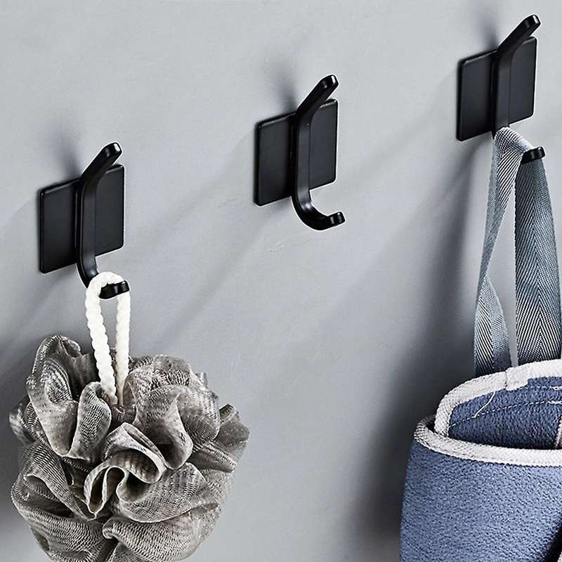 Towel Hook / Adhesive Hook - 4 Piece Set, Waterproof Aluminum Alloy