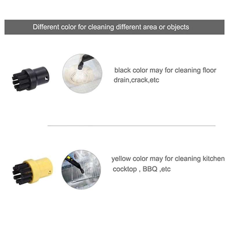 Round Brush Cleaning Brush for Karcher Sc1 Sc2 Sc3 Sc4 for Steam