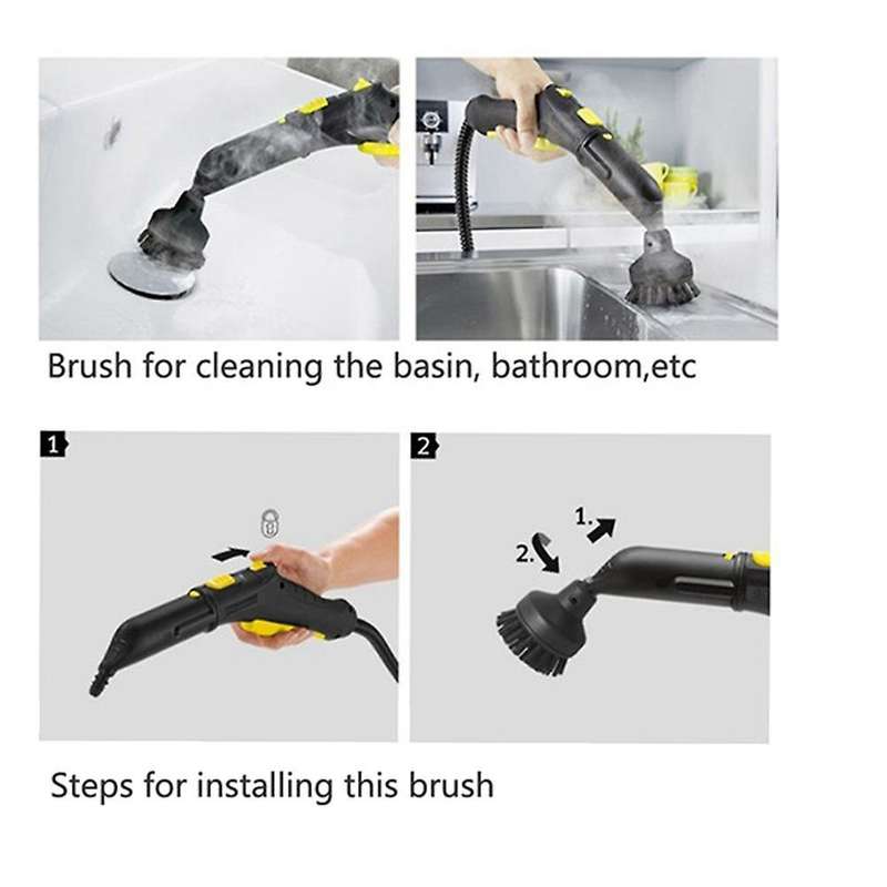 Round Brush Cleaning Brush for Karcher Sc1 Sc2 Sc3 Sc4 for Steam