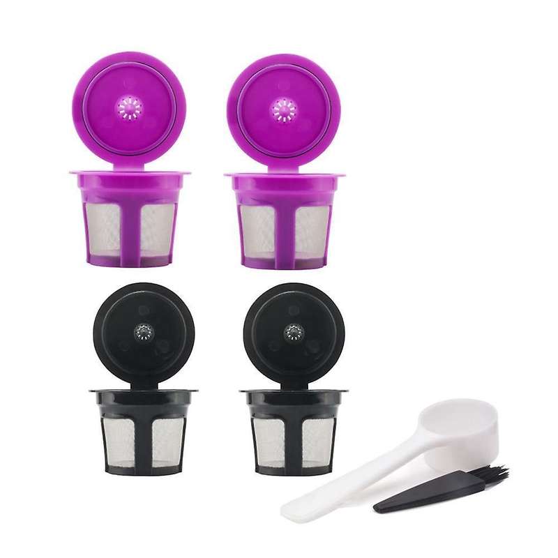 Reusable Rainbow Colors K Cups Refillable Kcups Coffee Filters,c