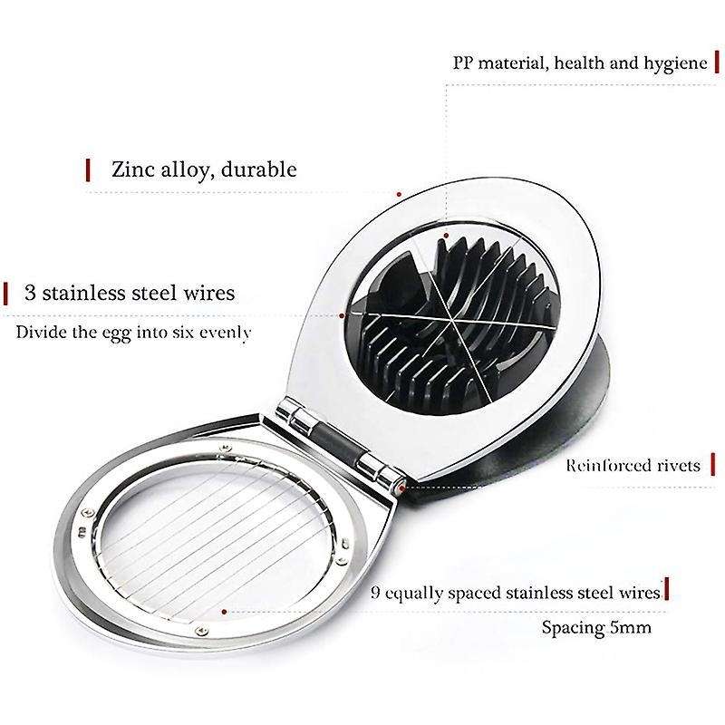 Egg Cutter Heavy Duty Slicer for Fruit Slicer, with 2 Slicing Styles