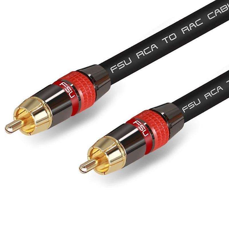 Fsu Digital Audio Rca Cable Male Speaker Hifi Subwoofer Cable Av 2m