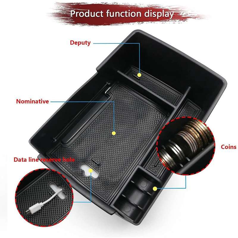 Center Console Organizer Tray for 2020 2021 Hyundai Santa Fe Tm