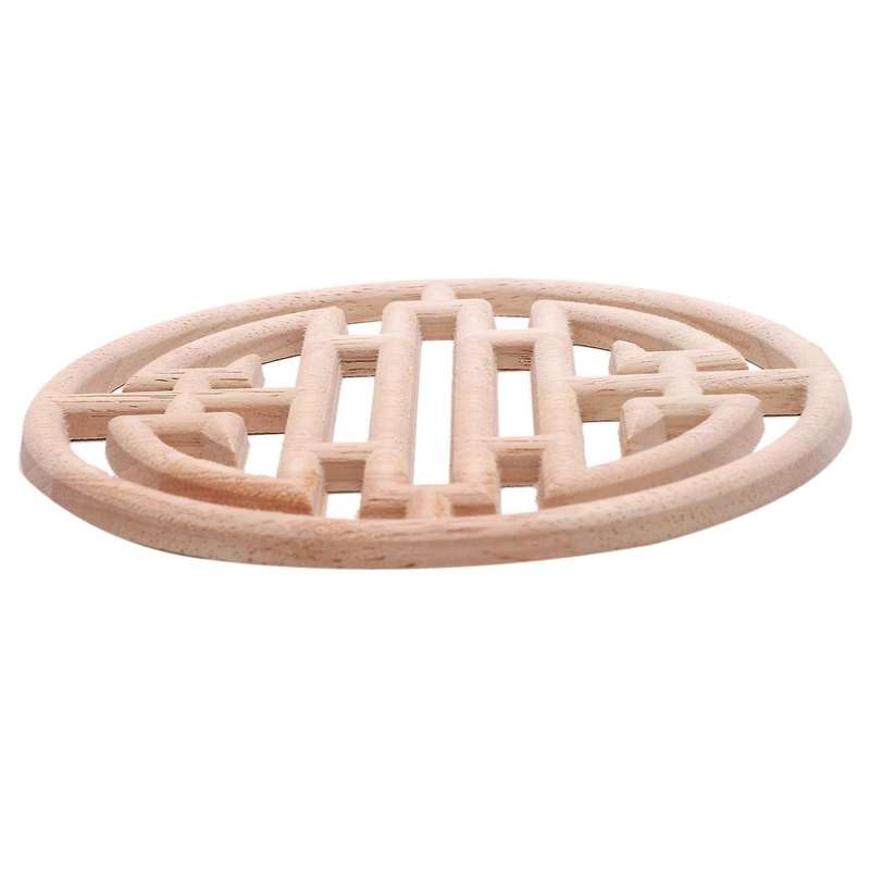 3x European Style Vintage Wood Carved Applique Wooden Carving (15cm)