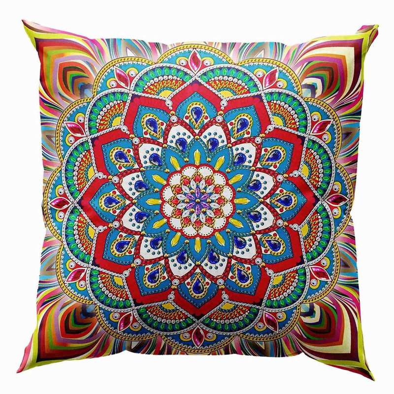 30x30cm Diy Diamond Christmas Pillowcase Decoration Flower