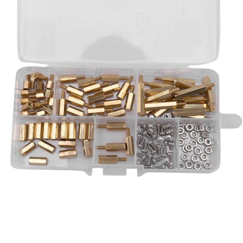 124pcs Installation Tool M2.5 Series Brass Hex Standoff / Nuts+screws