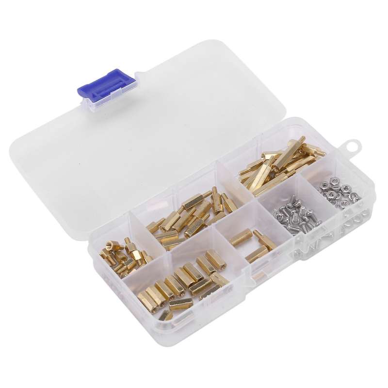 124pcs Installation Tool M2.5 Series Brass Hex Standoff / Nuts+screws