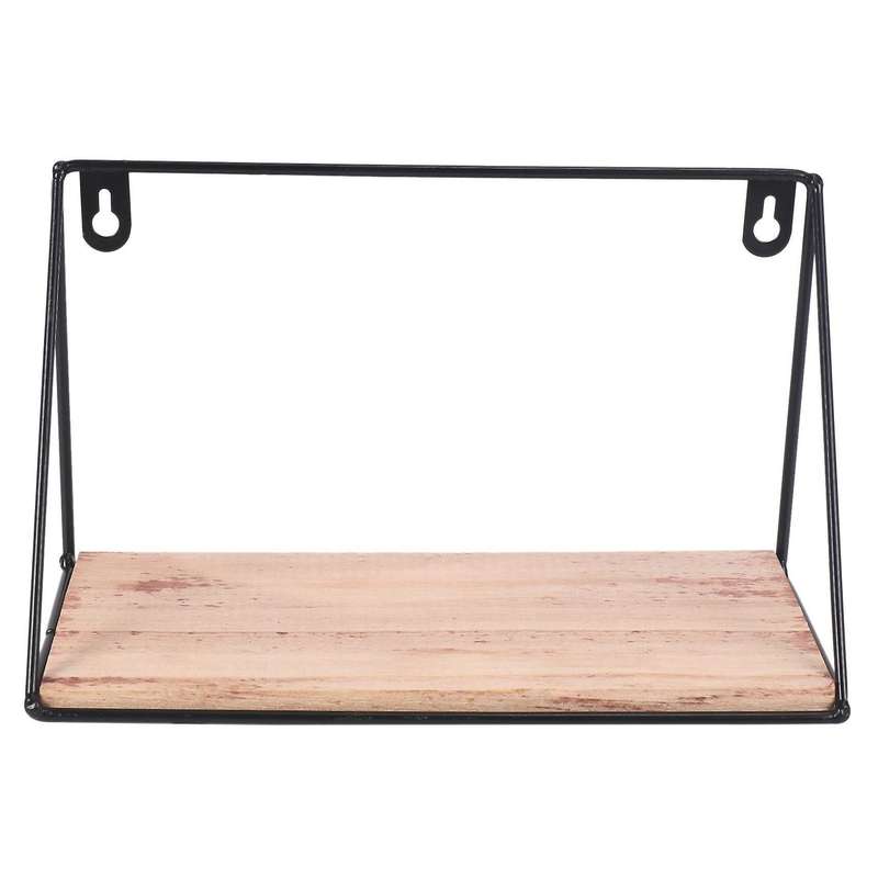 Contracted Iron Art Wall Commodity Shelf House and Home -black S