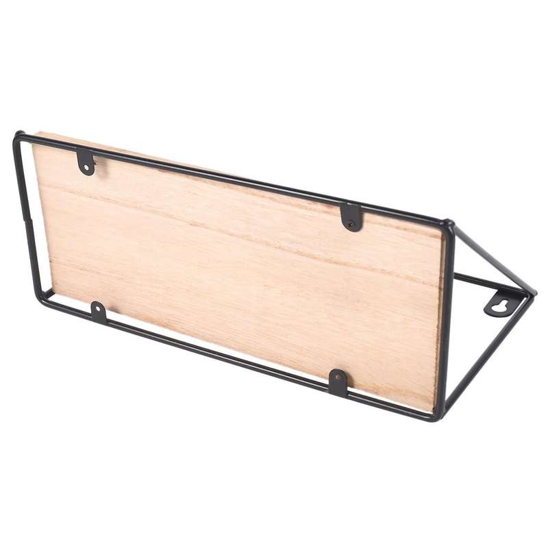 Contracted Iron Art Wall Commodity Shelf House and Home -black S