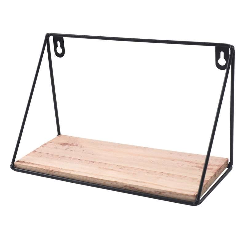 Contracted Iron Art Wall Commodity Shelf House and Home -black S
