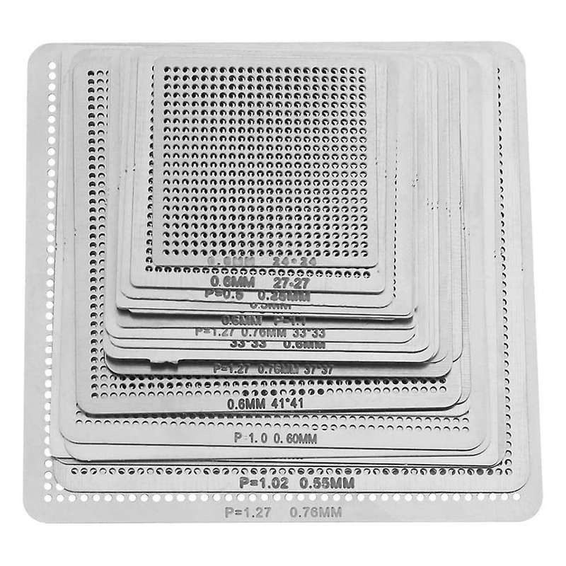 27pcs Universal Direct Bga Heating Stencil Fixture for Smt Smd Chips