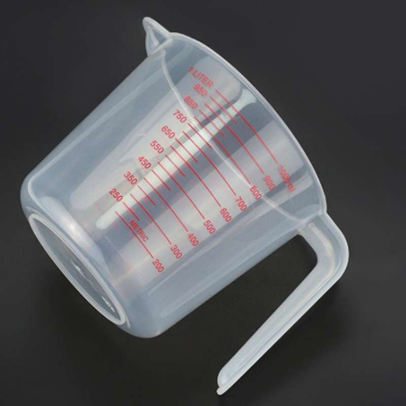 2x 1000ml Measuring Cup Baking Tool Kitchen Tool Plastic with Scale