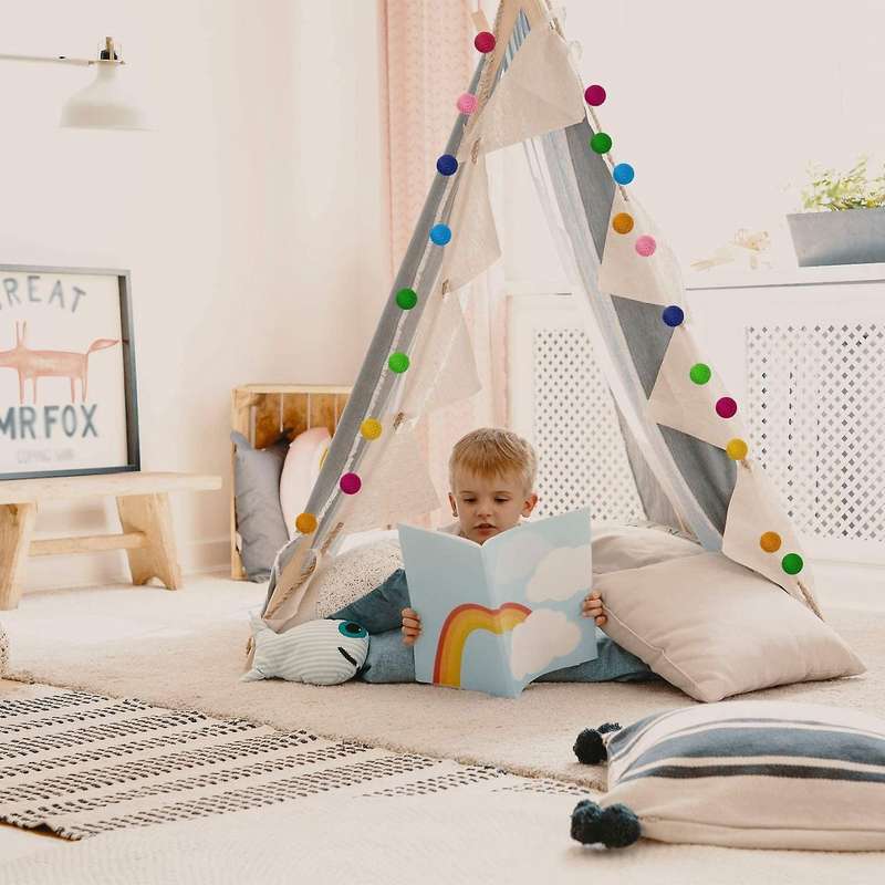 Ball Garland Colorful Handmade 28 Balls for Wall Decoration (2 Sets)