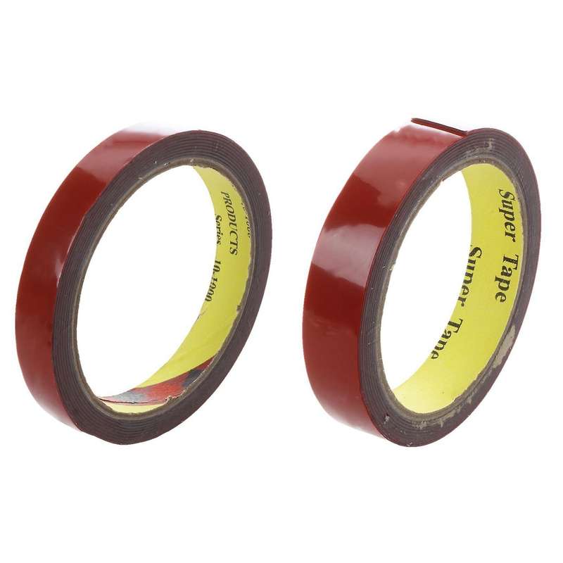 3m Strong Permanent Double Sided Foam Tape Roll, Red 15mmx3m