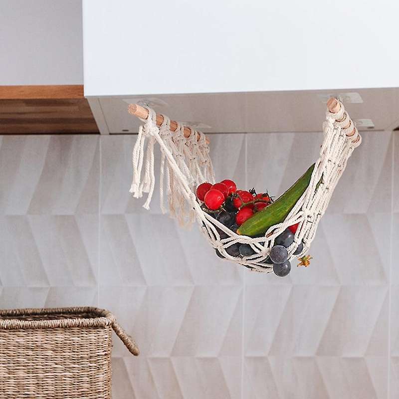 Kitchen Fruit and Vegetable Net Bag Hand-woven Basket Large-capacity