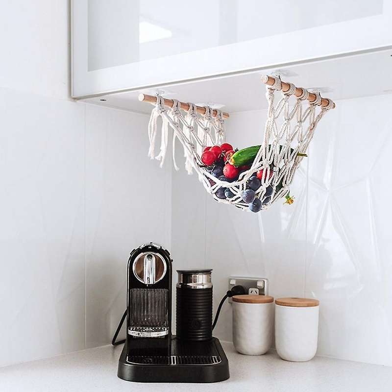 Kitchen Fruit and Vegetable Net Bag Hand-woven Basket Large-capacity