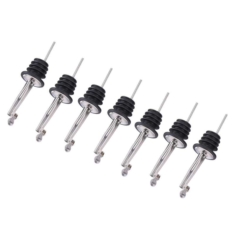 7 Pack Liquor Bottle Pourers,316 Stainless Steel Bottle Liquid Pourer