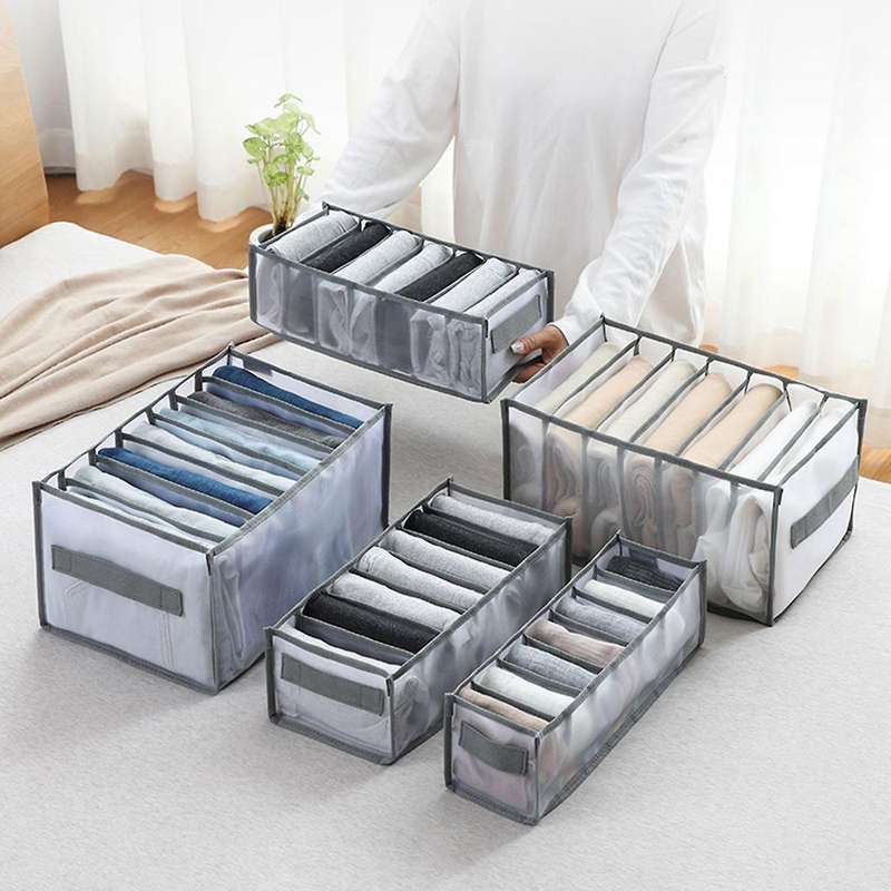 Foldable Closet Organizer Drawer Divider Organizer for Jeans Socks