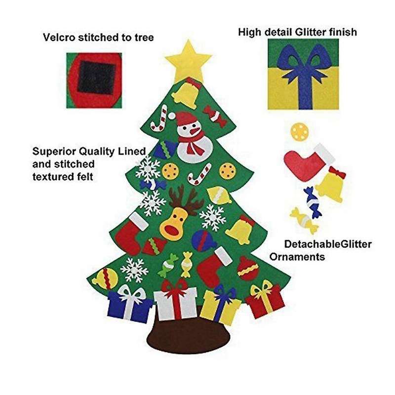 Felt Christmas Tree for Kids Diy Christmas Tree with Toddlers
