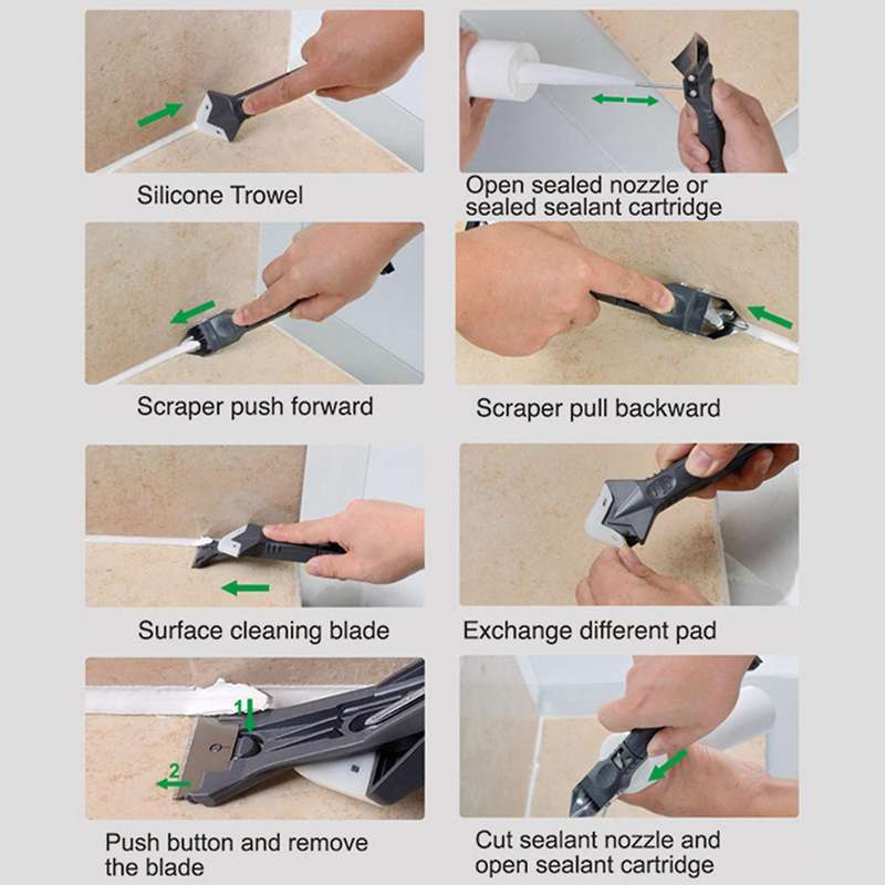 Stainless Steel Head Remove Scraper Grout Kit Hand Tools Accessories