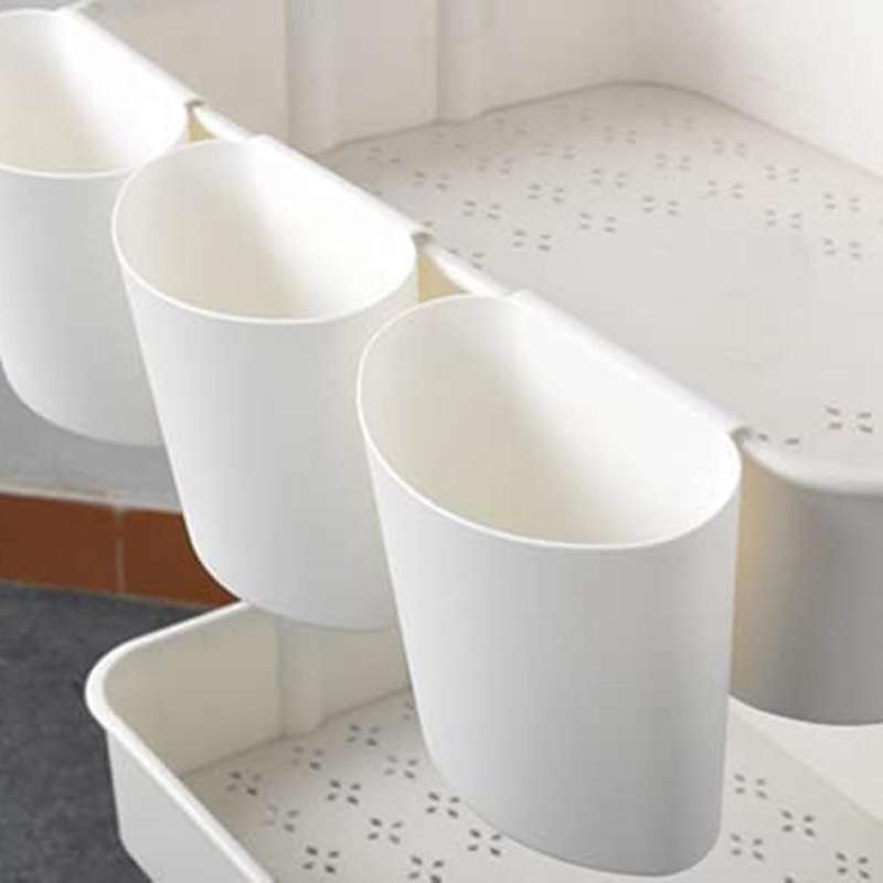 4 Pieces Of Hanging Basket Portable Storage Basket Tool White