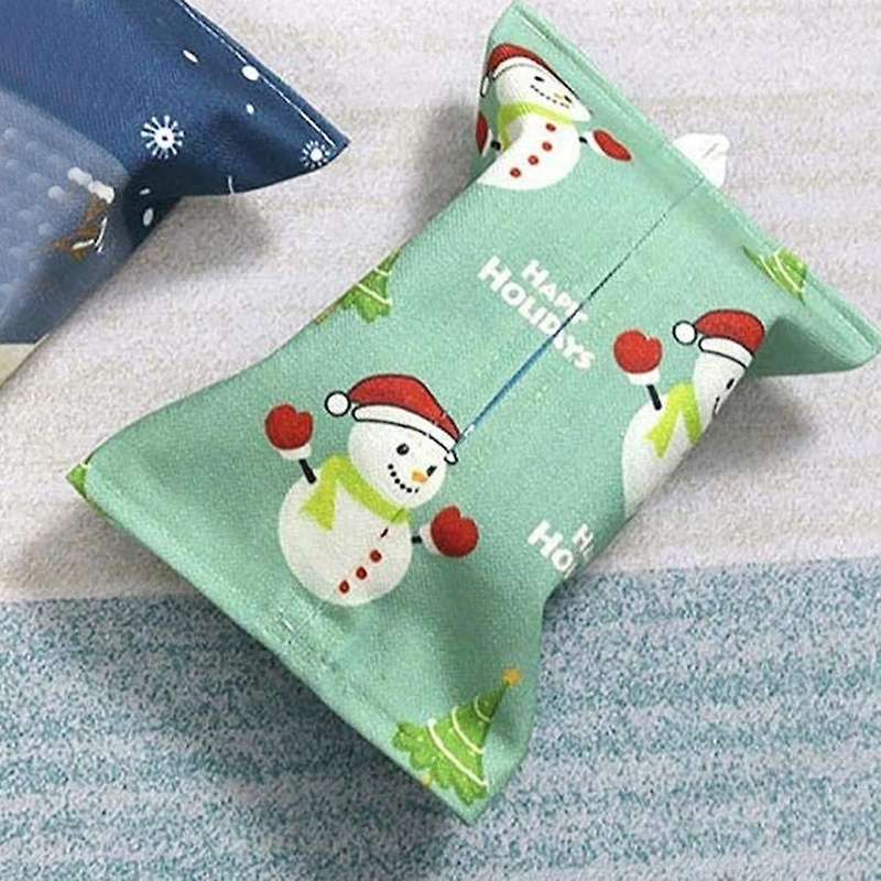 Tissue Holder Cloth Towel Holder Christmas Theme Tissue Box 3 Pcs