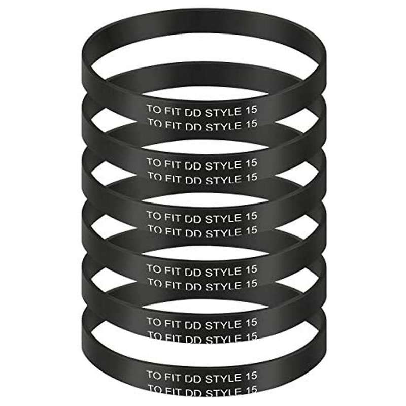 6 Pieces Knurled Belt for Dirt Devil Style 15 Upright Vacuum Cleaner