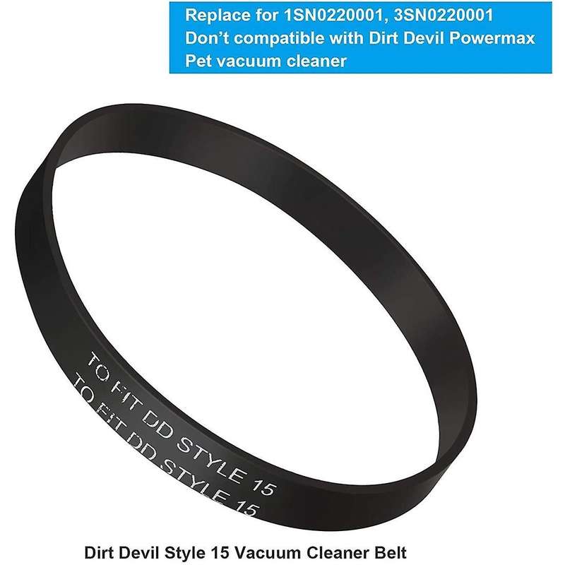 6 Pieces Knurled Belt for Dirt Devil Style 15 Upright Vacuum Cleaner
