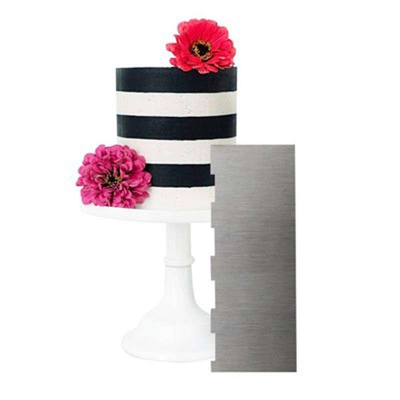 1pcs Stainless Steel Cake Decorating Tools Cake Scrapers
