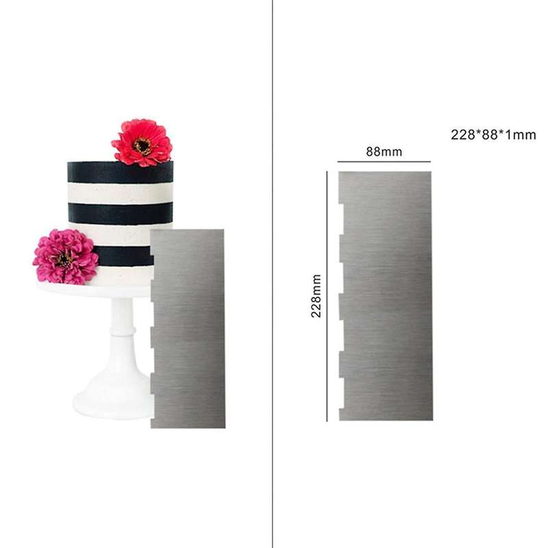1pcs Stainless Steel Cake Decorating Tools Cake Scrapers