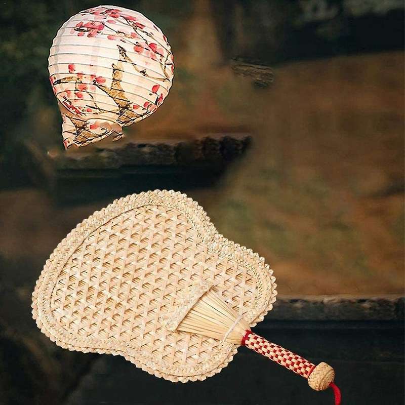 Raffia Hand Fans Wheat Straw Hand Fans,hand Rocker Fan,wedding Fans A