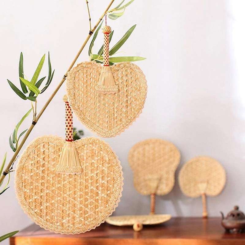 Raffia Hand Fans Wheat Straw Hand Fans,hand Rocker Fan,wedding Fans A