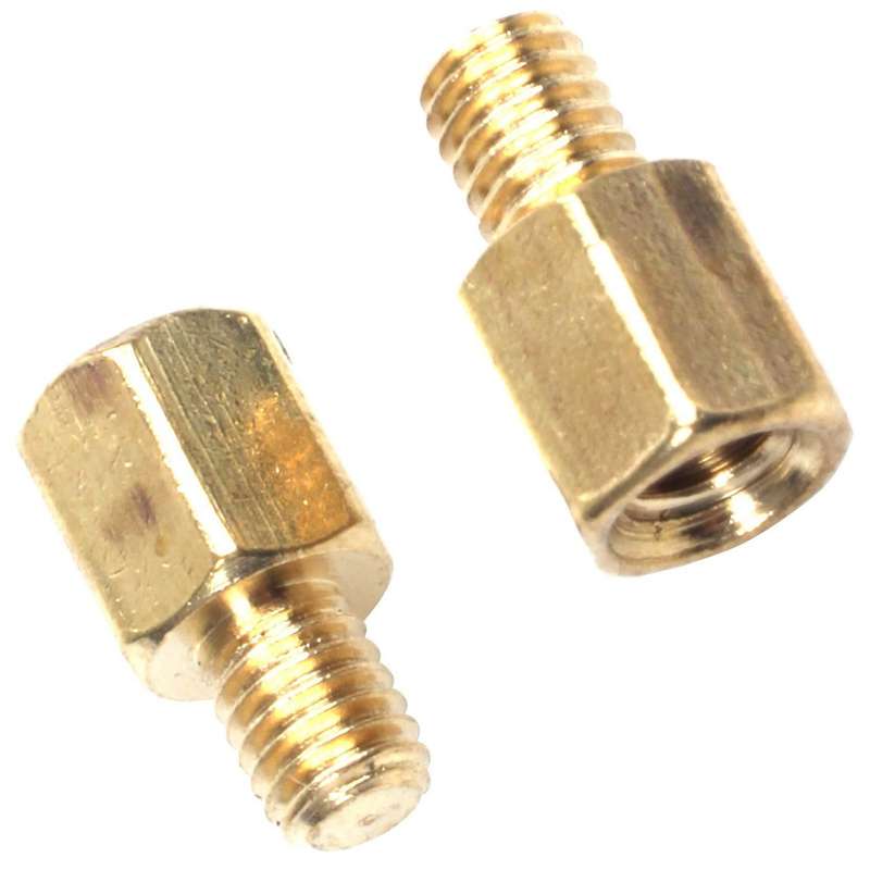20 Pcs Pcb Abstandshalter Sechseckig Messing M3x5+4 Millimeter