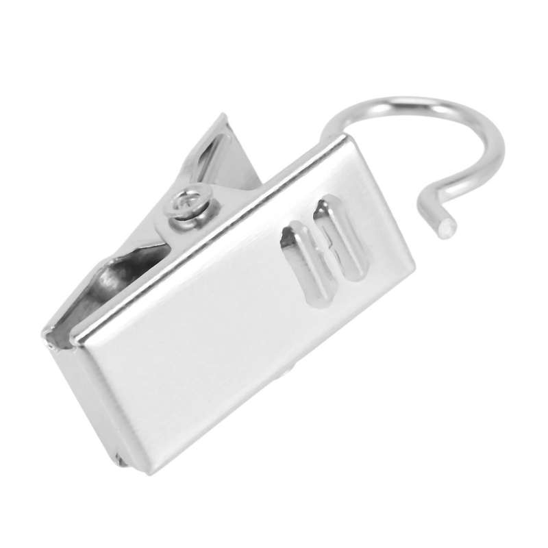 50 Pcs Stainless Steel Curtain Clips with Hook for Curtain Photos