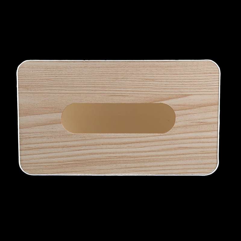 Tissue Box Wooden Lid Sanitary Paper Box Solid Wood Napkin Holder Box
