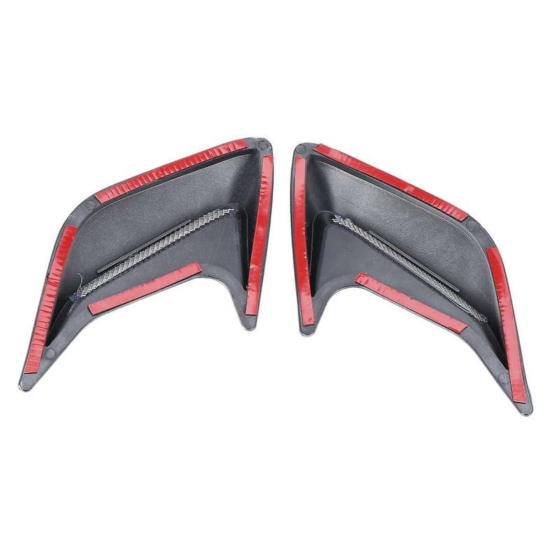 2pcs Plastic Car Side Vent Air Flow Fender Shark Gills Vent Sticker