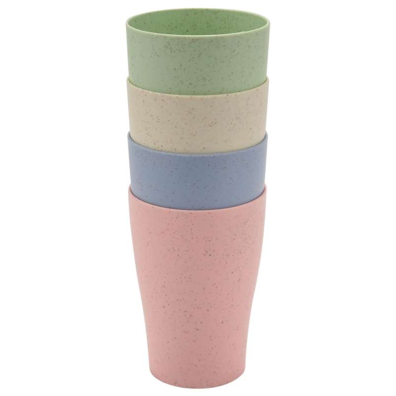 Eco Friendly Wheat Straw Biodegradable Mug, Cup for Water(4pcs )