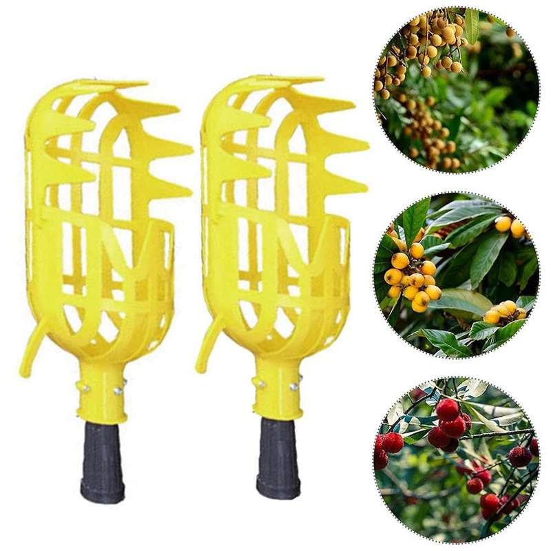 2pcs Fruit Picker Tool(head Only Pole Not Included) for Getting Fruit