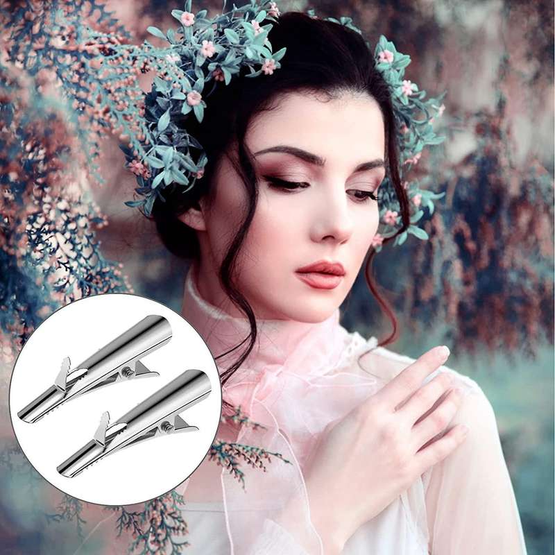 100-pcs Mini Metal Alligator Clips for Crafts - Small Roach Clips