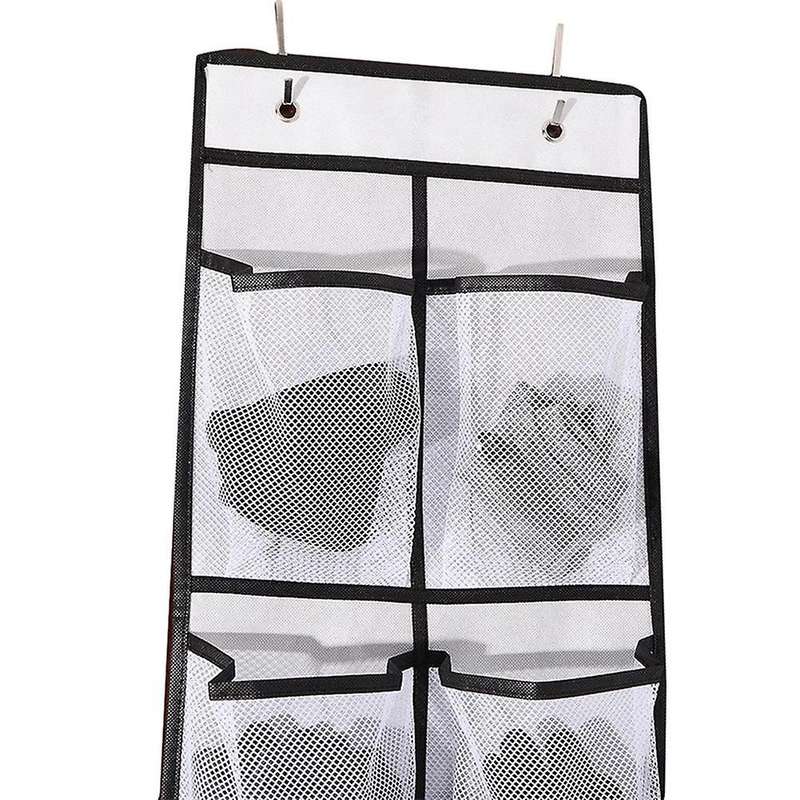 12 Large Mesh Pocket Hanging Shoe Organiser Rack Wall Bag Room -b