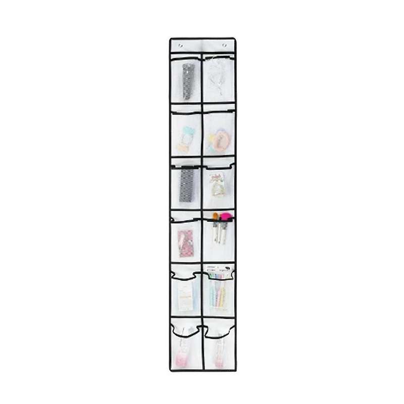 12 Large Mesh Pocket Hanging Shoe Organiser Rack Wall Bag Room -b