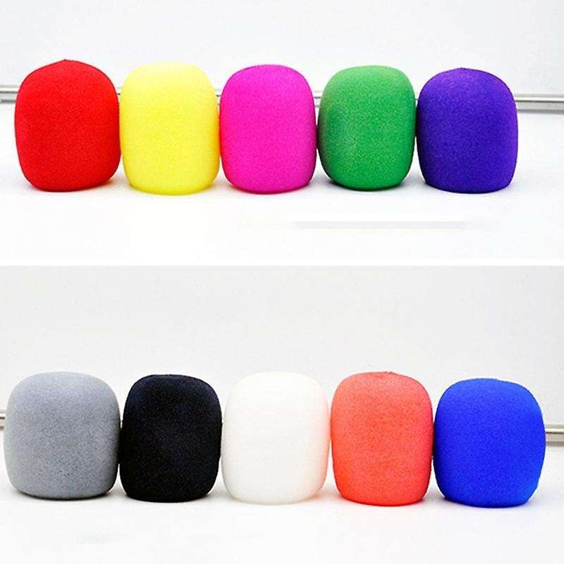 30 Pack Thick Handheld Stage Microphone Windscreen Foam Cover