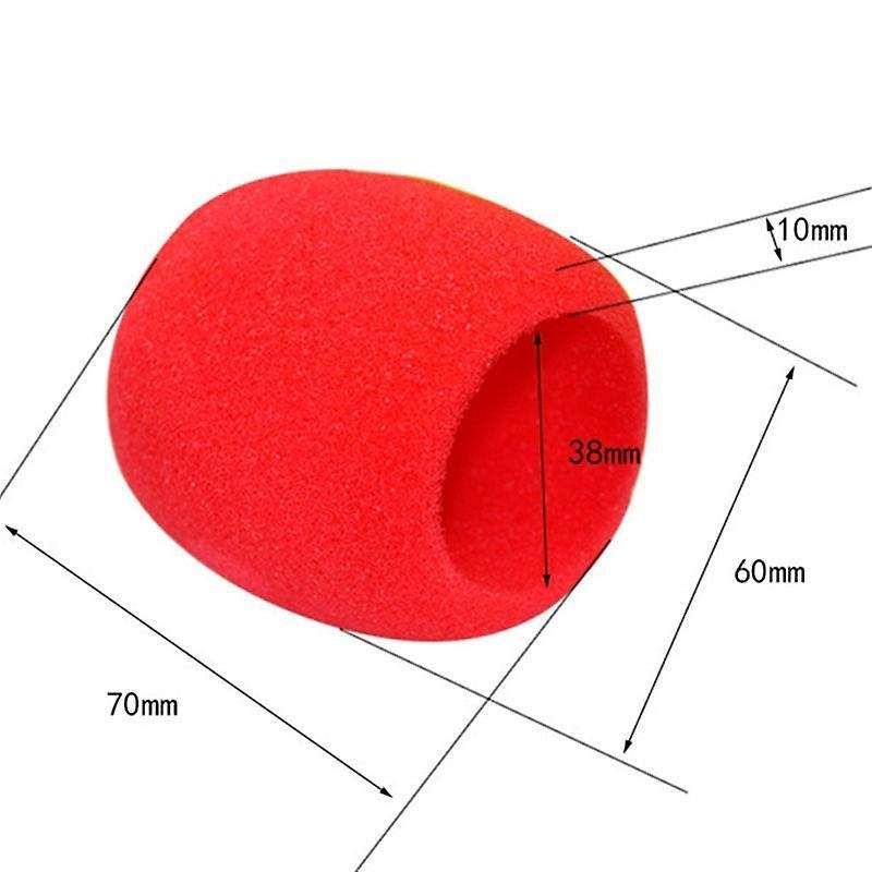 30 Pack Thick Handheld Stage Microphone Windscreen Foam Cover