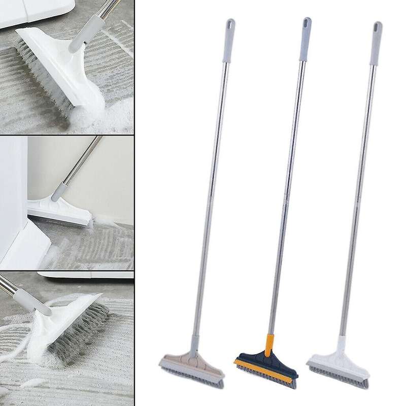 2 In 1 Kitchen Floor Scrub Brush 120 for Bathroom - Beige