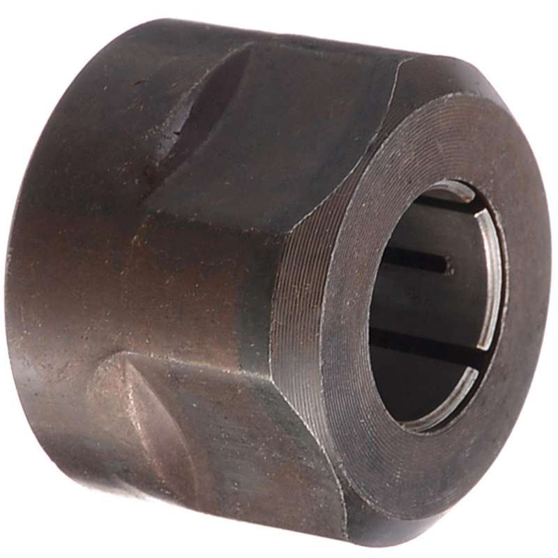 2pc Black Metal Collet Nut Plunge Router Parts 12.7mm Center Hole